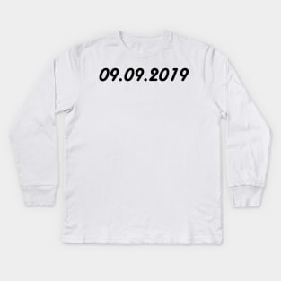 09.09.2019 Black Kids Long Sleeve T-Shirt